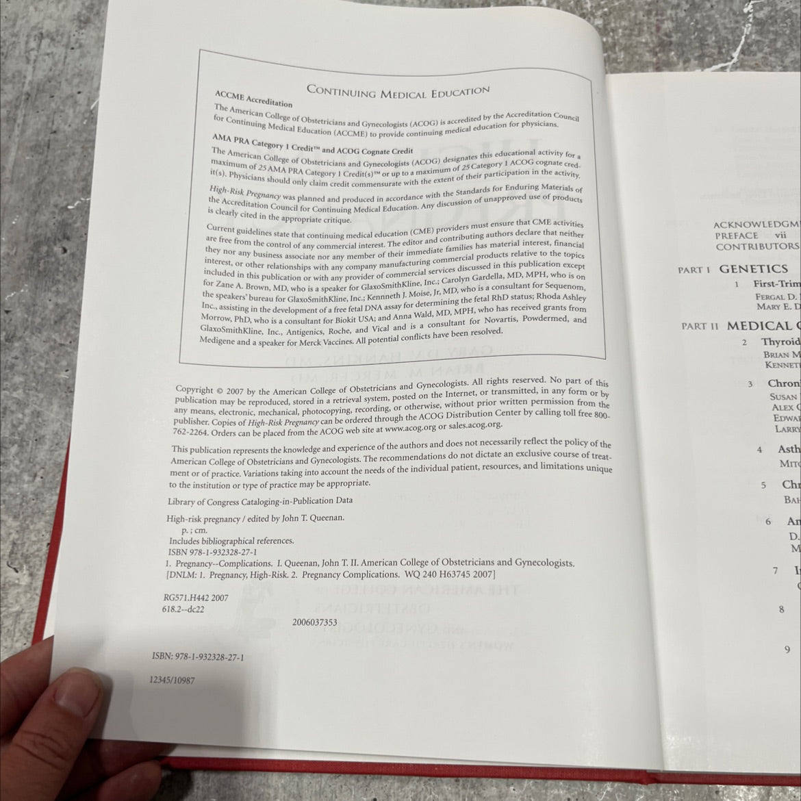 high-risk pregnancy book, by john t. queenan, md, 2007 Hardcover image 3