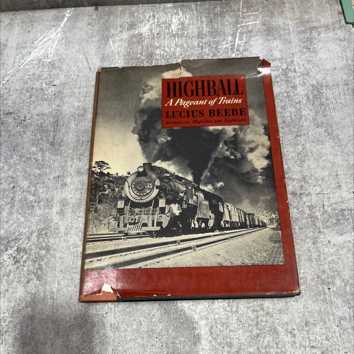 highball a pageant of trains book, by lucius beebe, 1945 Hardcover image 1