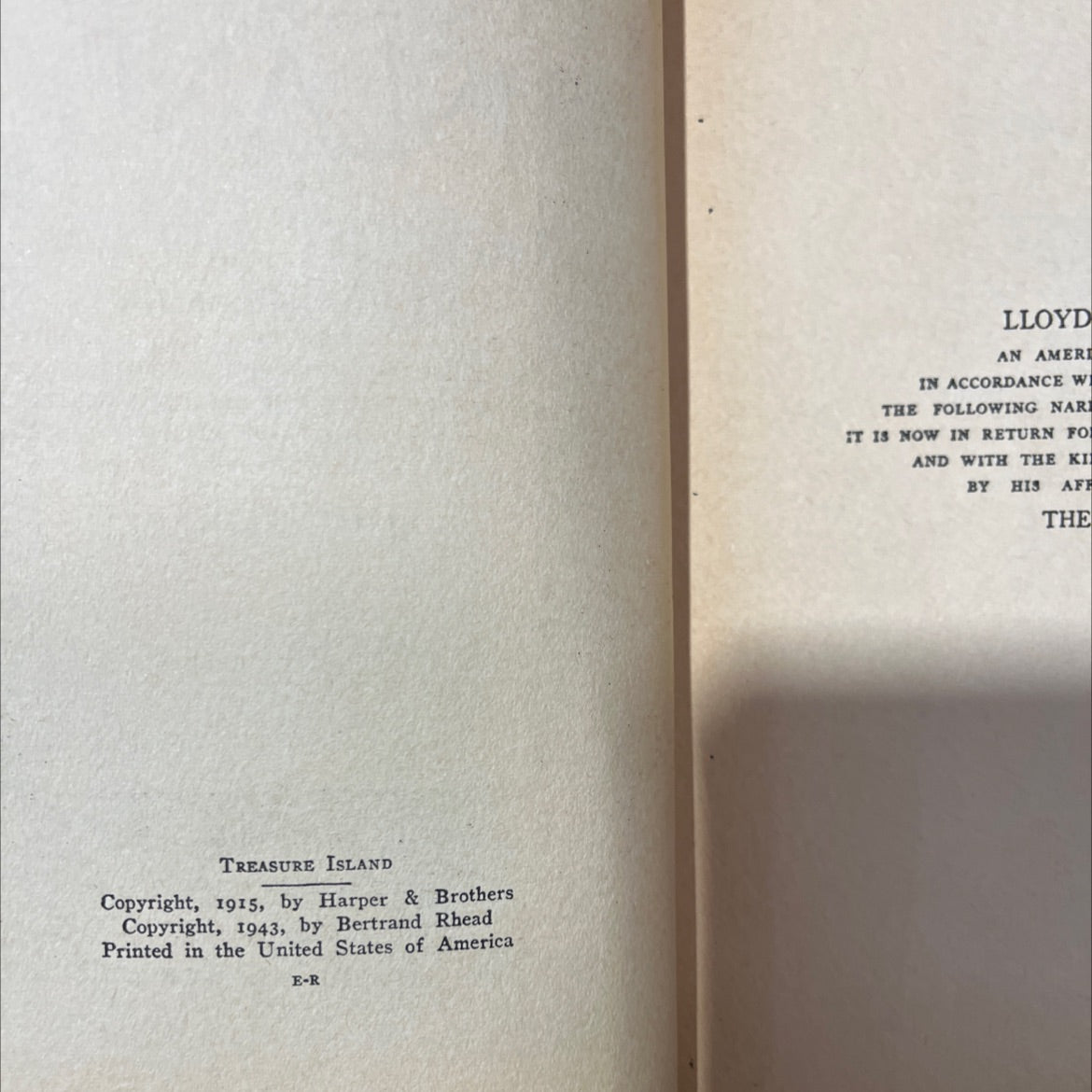 hispaniola treasure island book, by robert louis stevenson, 1943 Hardcover image 3