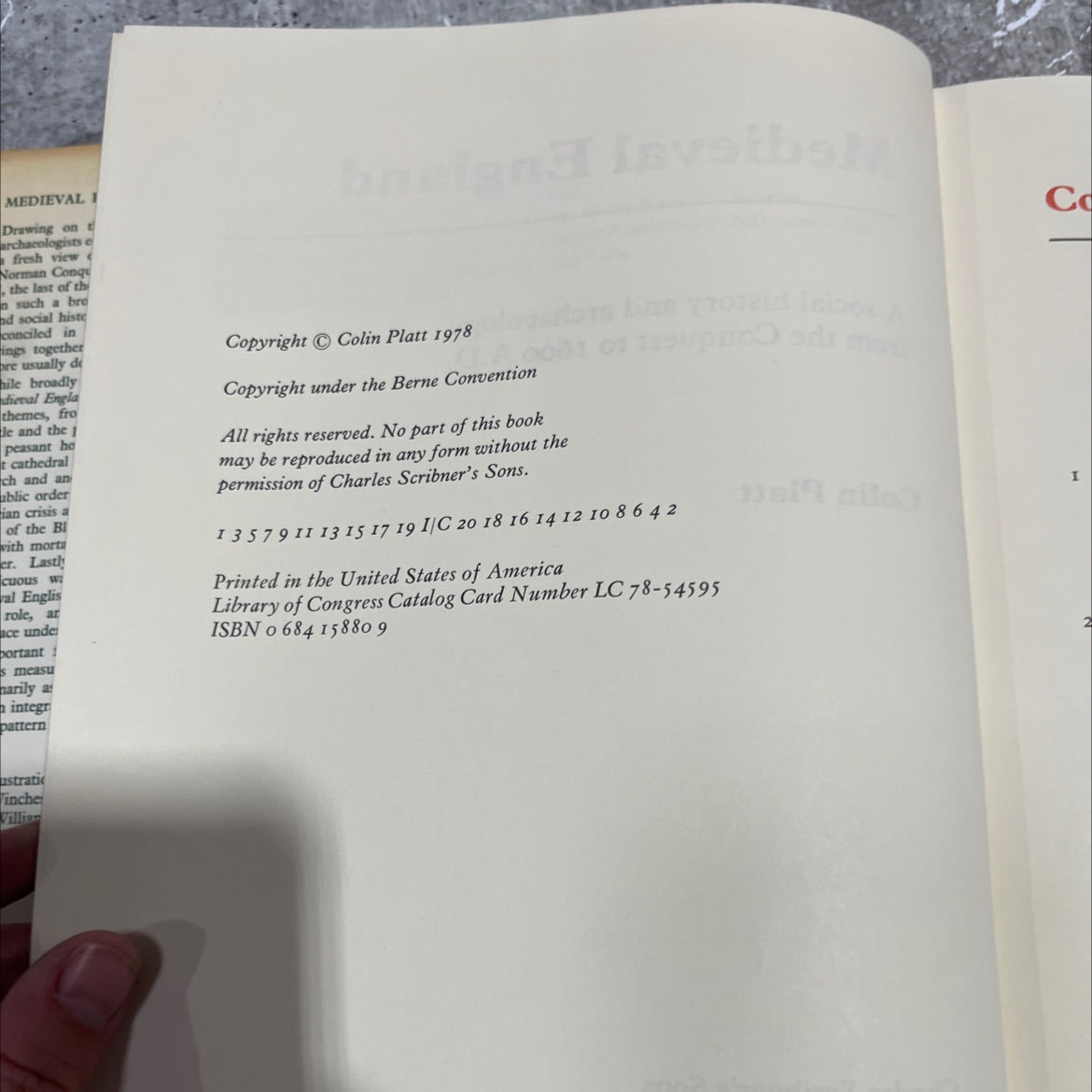 historical sources community, a.d. 1000-1600 medieval england book, by colin platt, 1978 Hardcover image 3