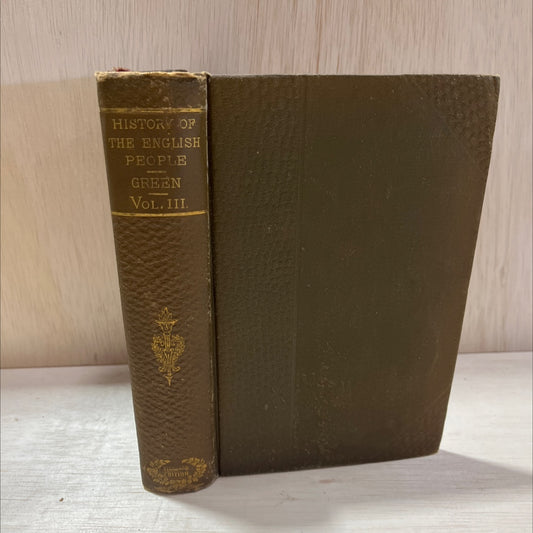 history of the english people volume iii puritan england the revolution 1603-1660 1660-1760 book, by john richard image 1