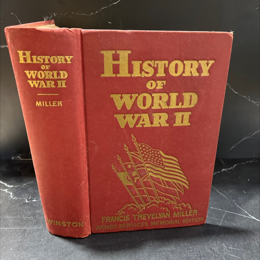 history of world war ii book, by francis trevelyan miller, 1945 Hardcover, Vintage image 1