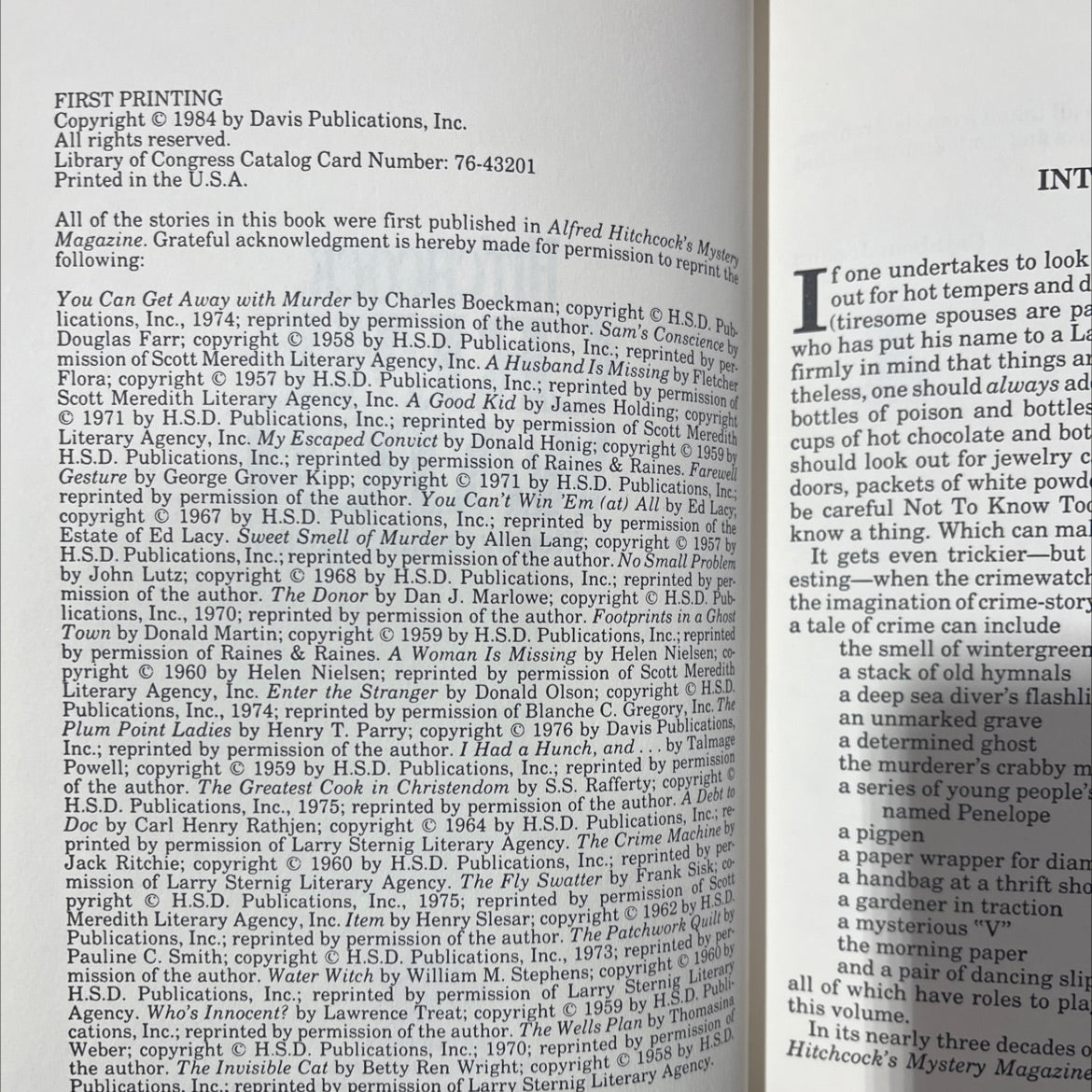 hitchcock crime watch book, by cathleen jordan, 1984 Hardcover image 3