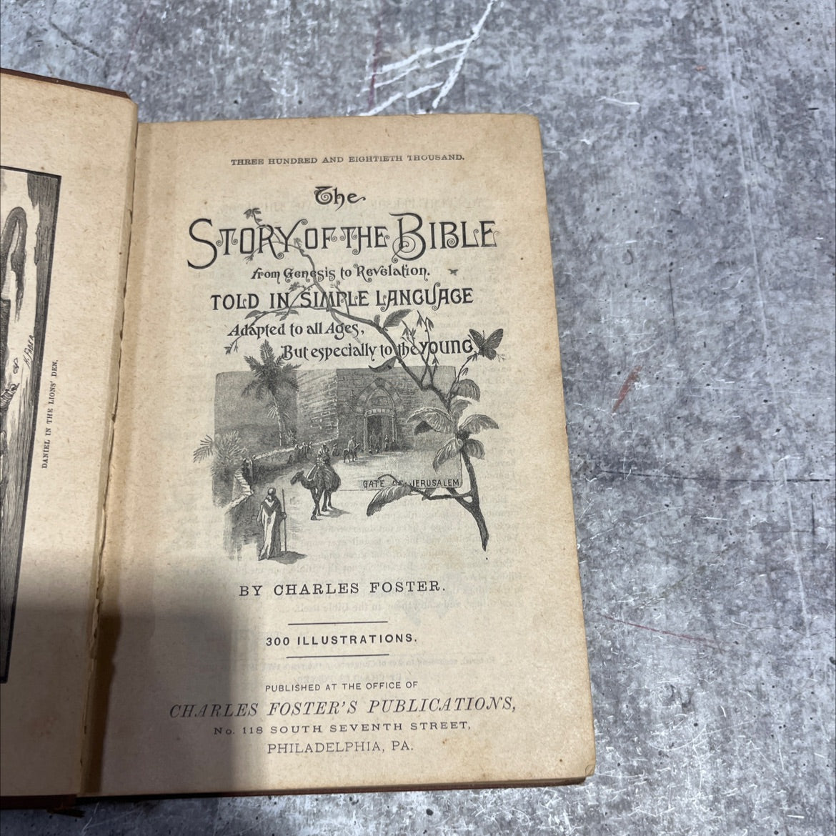 holy bible: daniel in the lions' den book, by charles foster, unknown Hardcover image 2