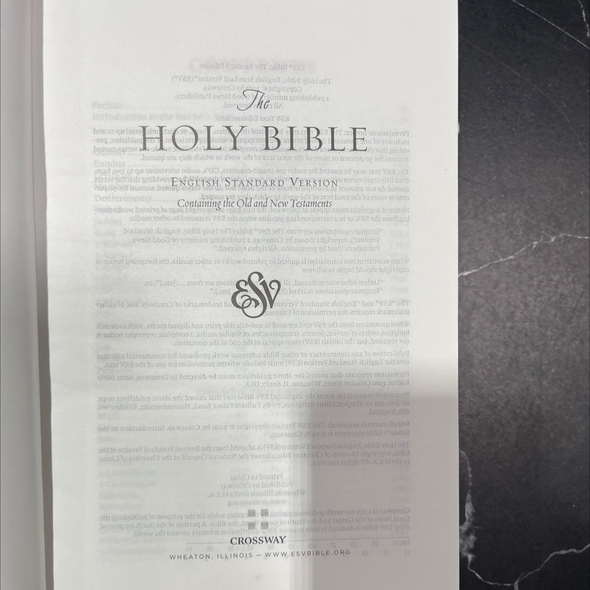 holy bible, english standard version book, by unknown, 2014 Hardcover, Folio image 2