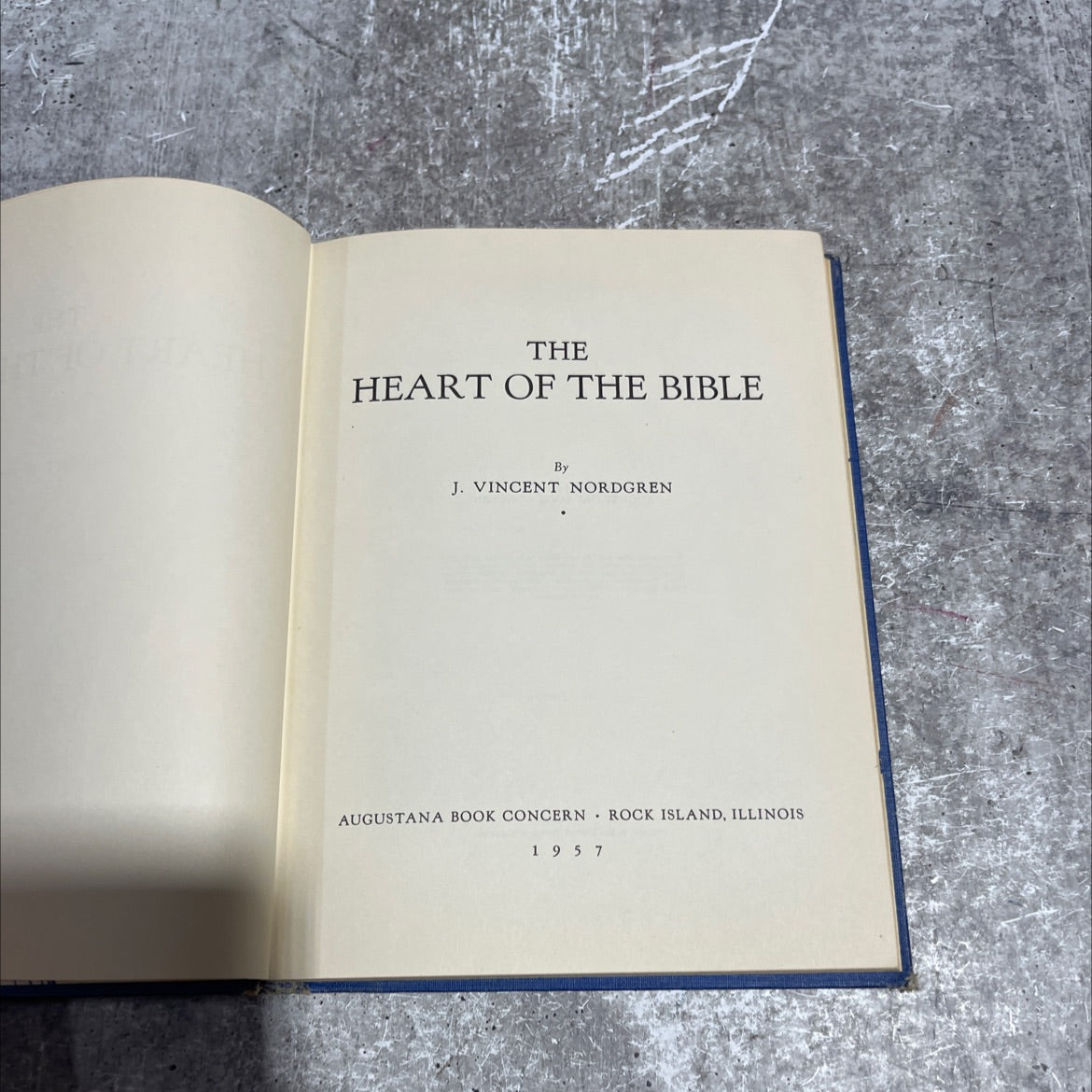 holy bible: the heart of the bible book, by j. vincent nordgren, 1957 Hardcover image 2