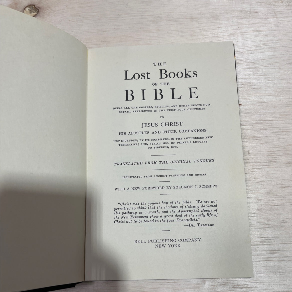 holy bible: the lost books of the bible book, by William Hone, Jeremiah Jones, Archbishop Wake, 1979 Hardcover image 2