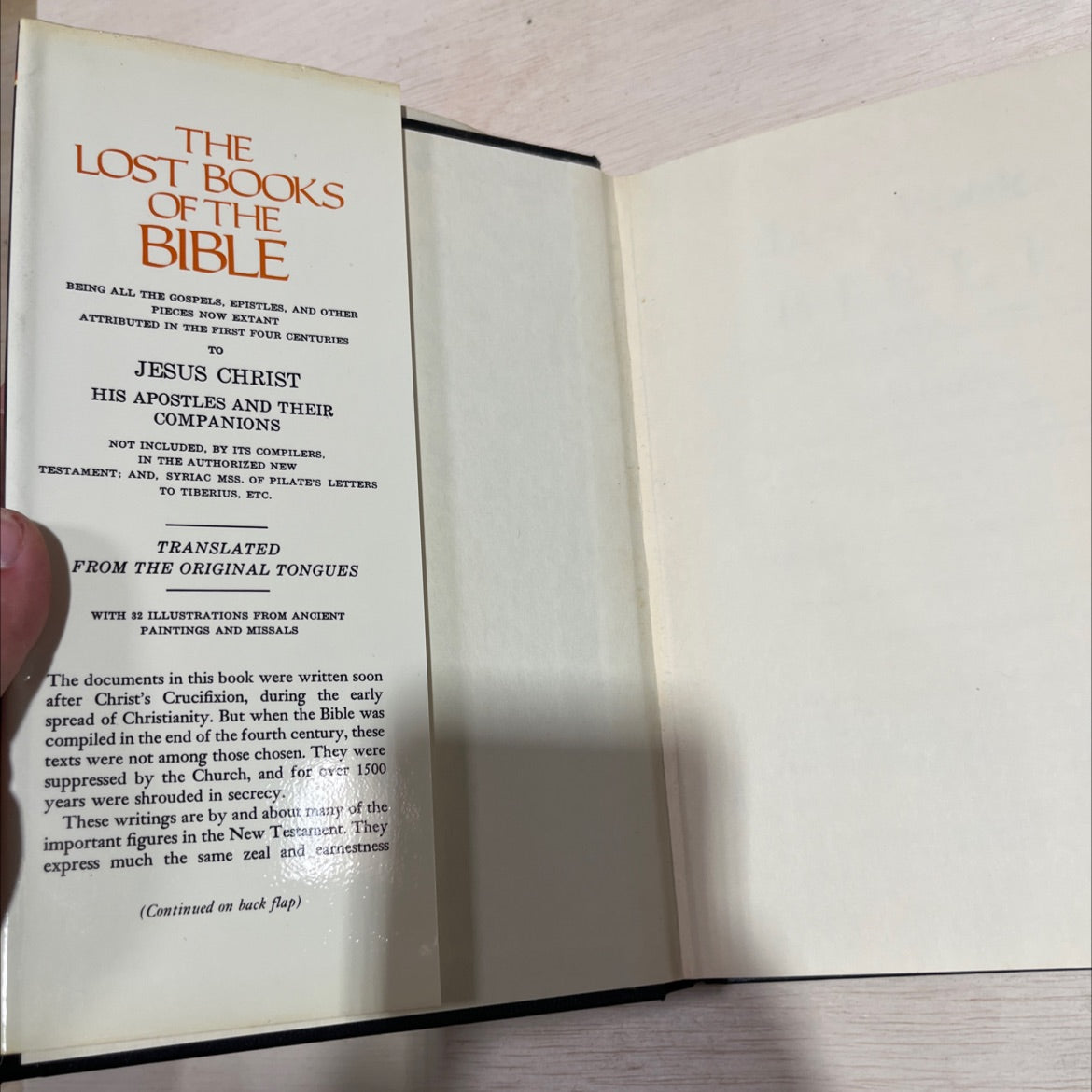 holy bible: the lost books of the bible book, by William Hone, Jeremiah Jones, Archbishop Wake, 1979 Hardcover image 4