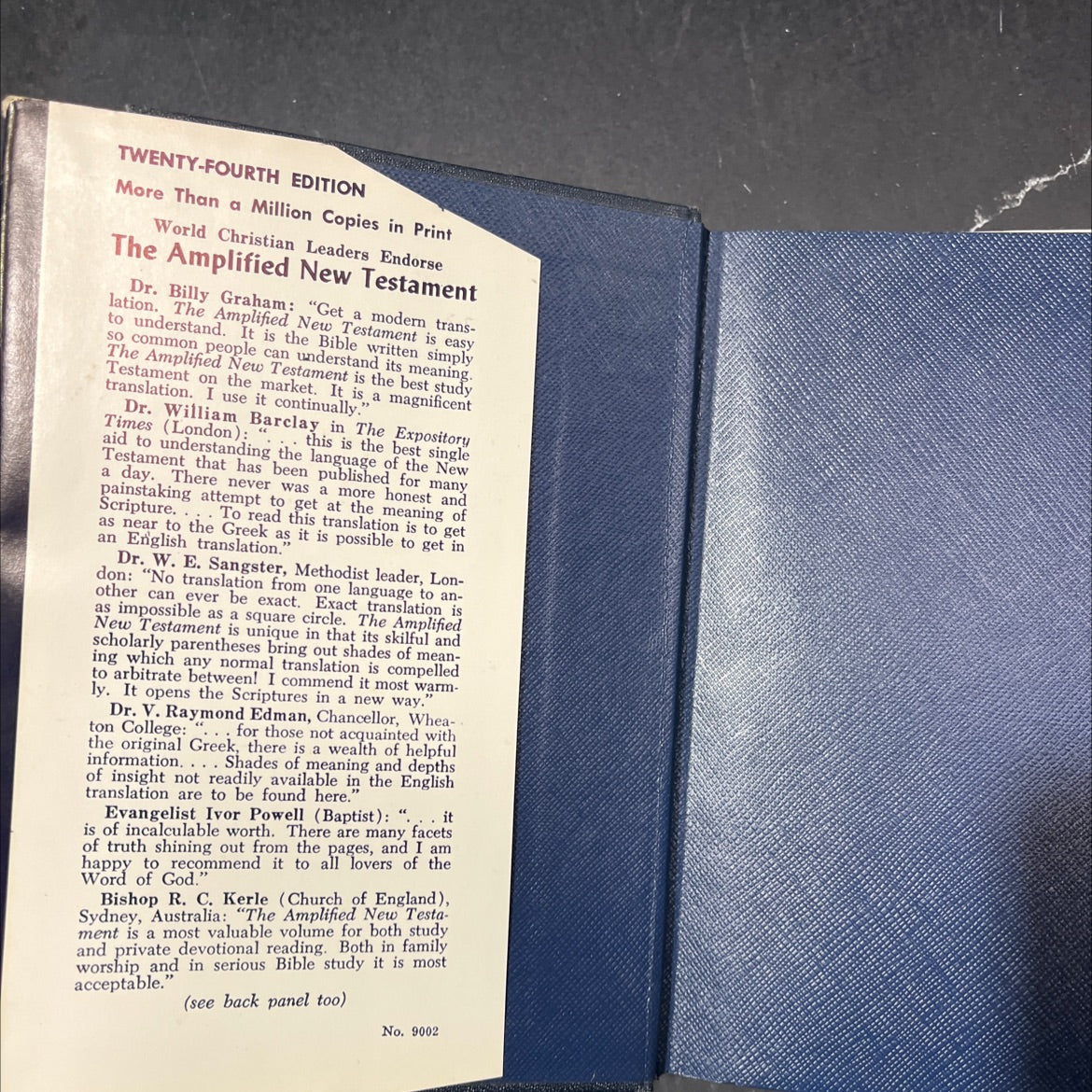 holy bible amplified new testament book, by Frances E. Siewert, 1954 Hardcover image 4