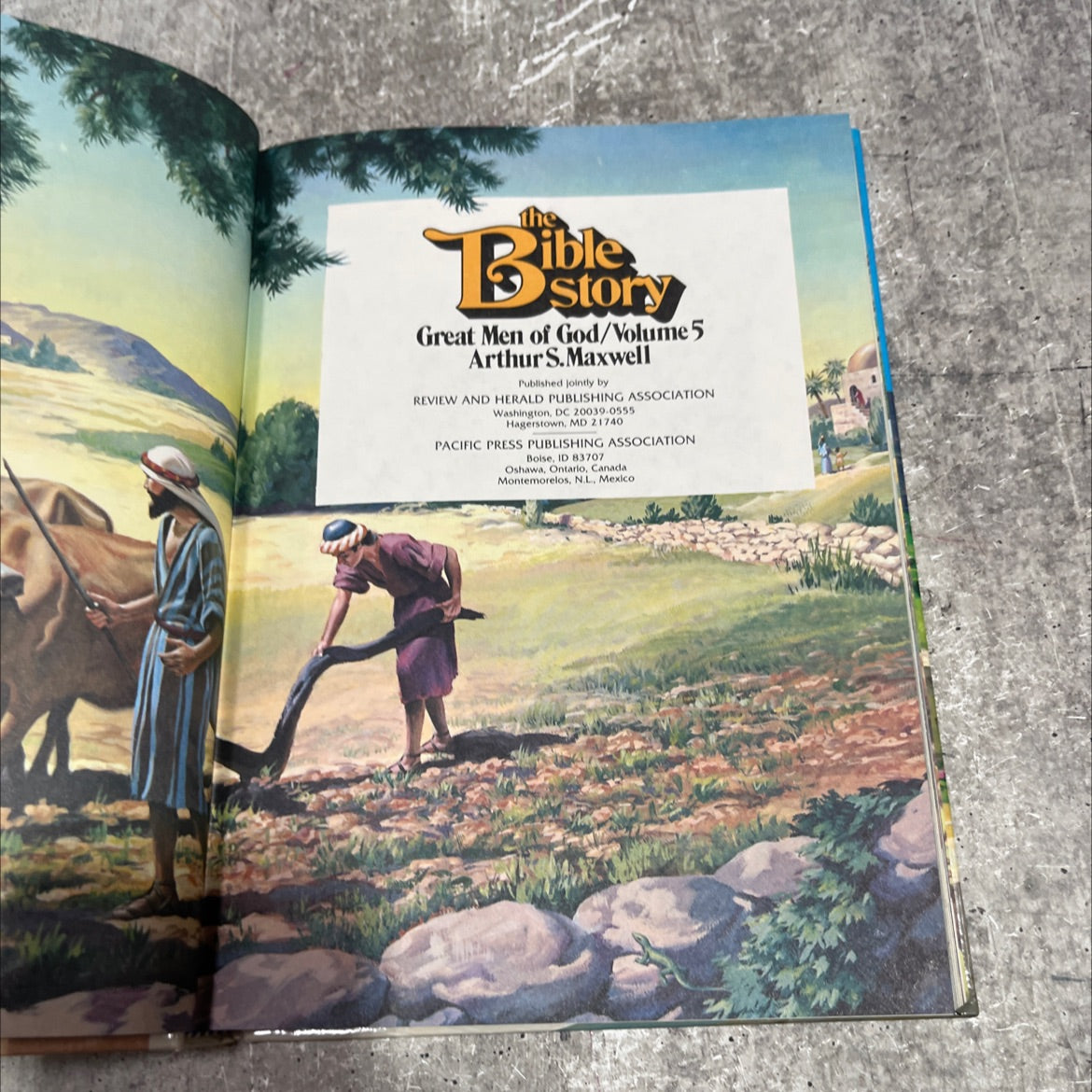 holy bible bibl story great men of god/volume 5 book, by arthur s.maxwell, 1975 Hardcover image 2