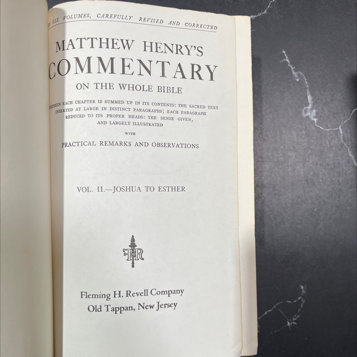holy bible commentary on the whole bible volume ii joshua to esther book, by matthew henry, 1970 Hardcover image 2