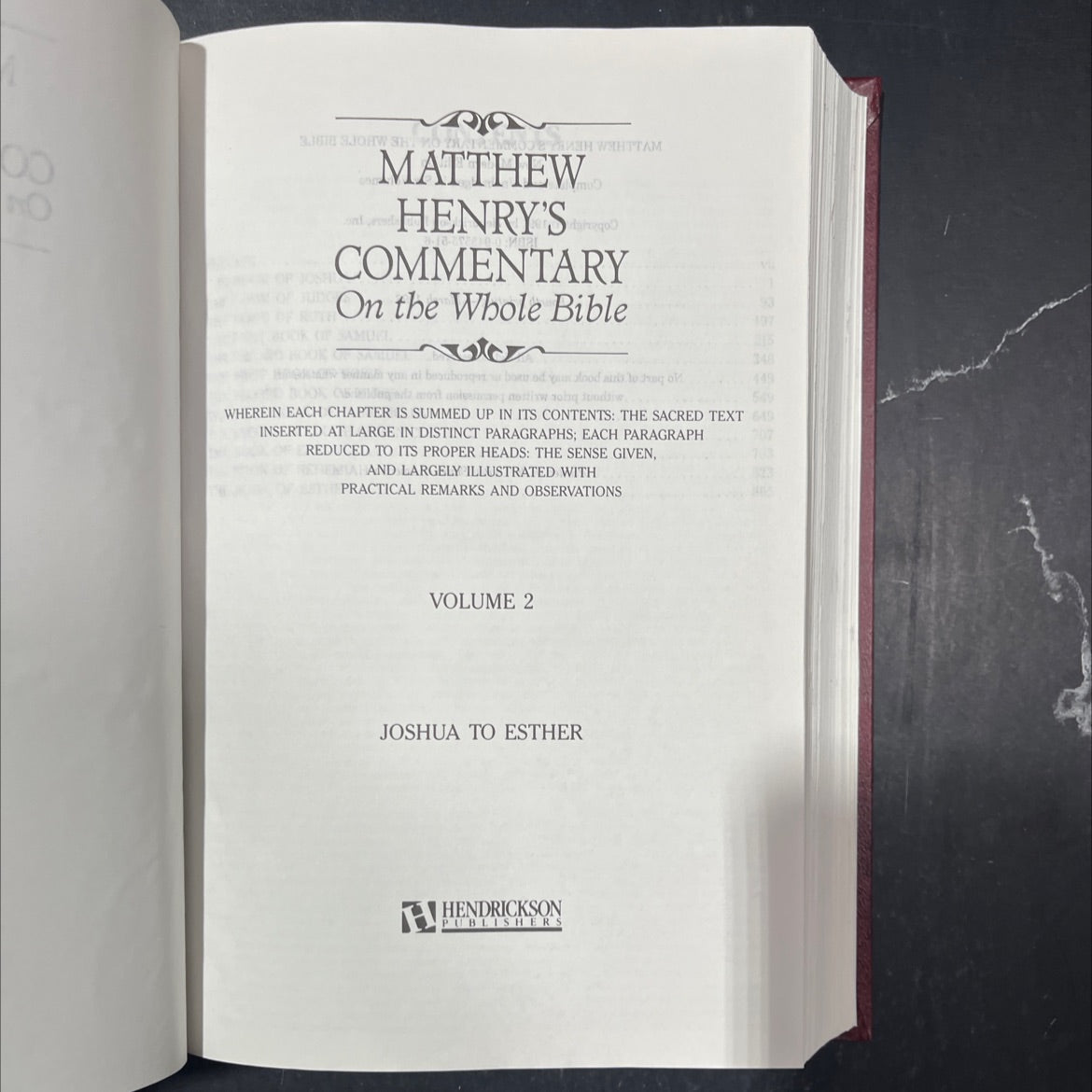 holy bible commentary on the whole bible book, by matthew henry, 1996 Hardcover image 2