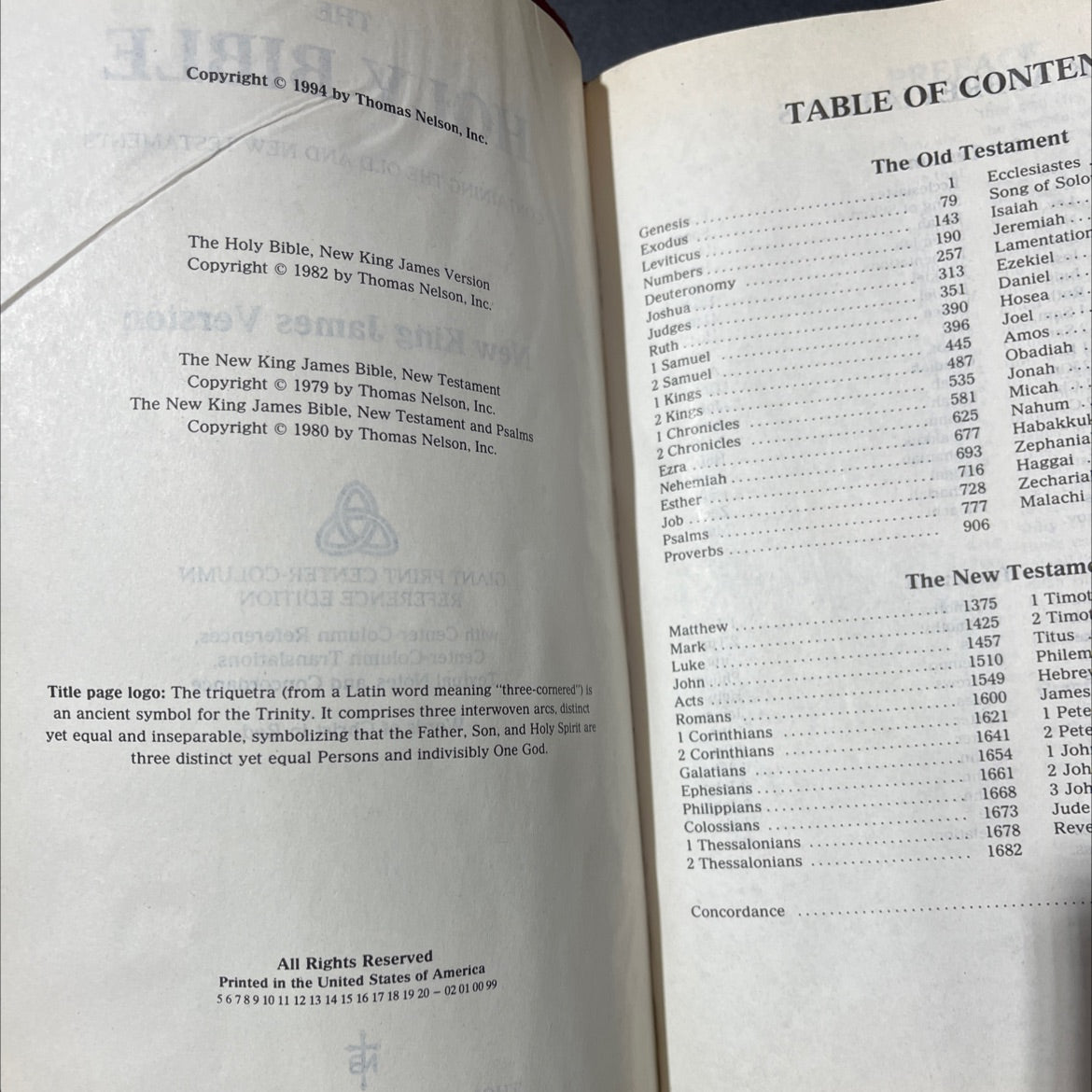 holy bible containing the old and new testaments book, by Thomas Nelson, 1994 Leather image 3