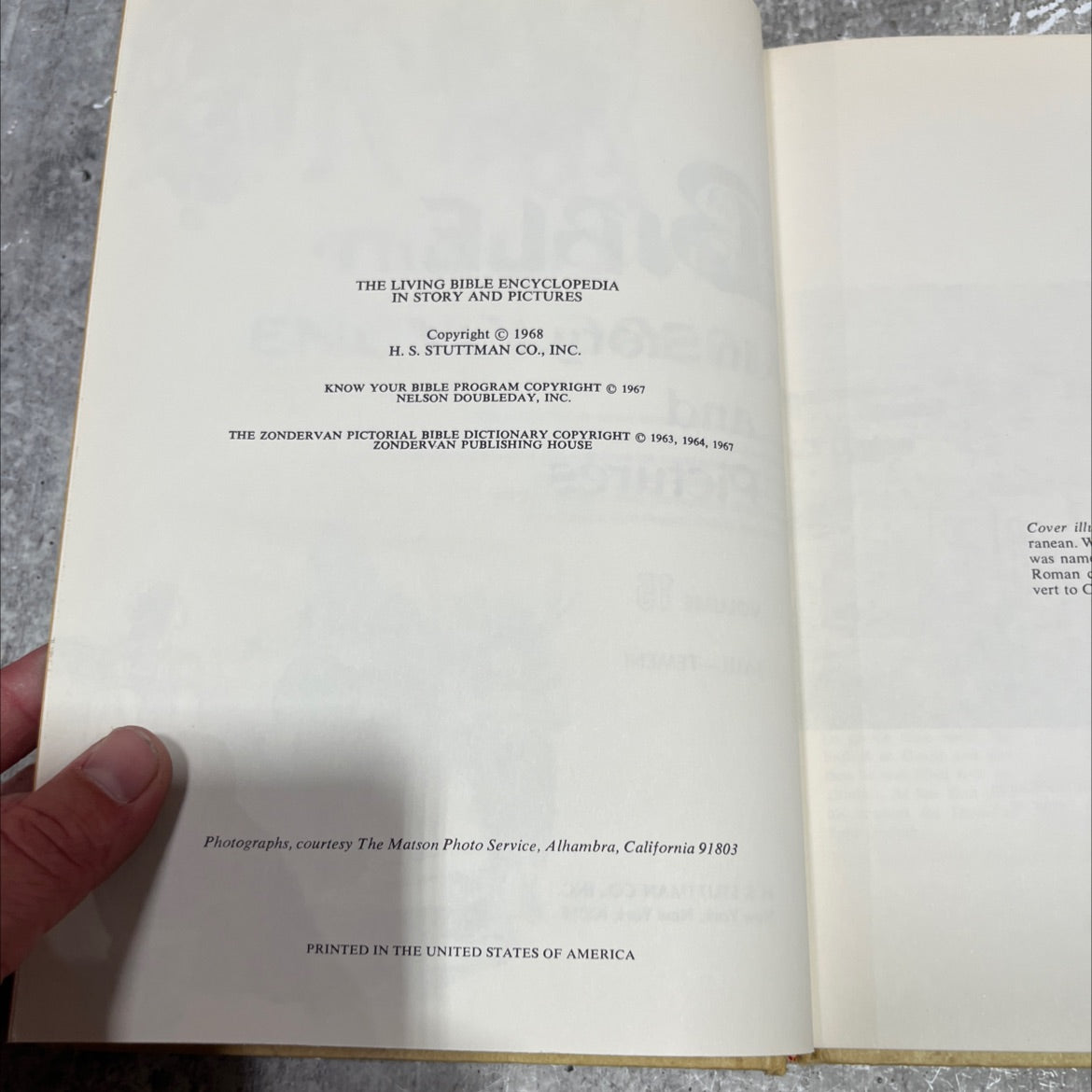 holy bible encyclopedia in story and pictures book, by unknown, 1968 Hardcover image 3