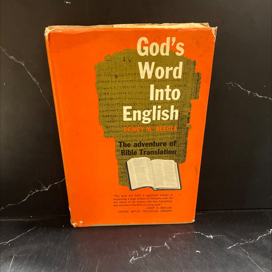 holy bible god's word into english book, by dewey m. beegle, 1960 Hardcover image 1