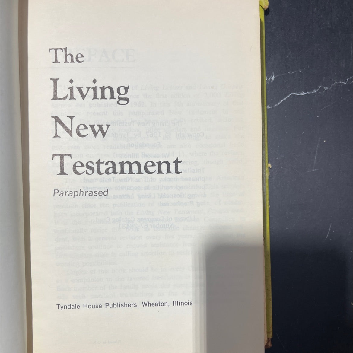 holy bible living new testament paraphrased book, by unknown, 1970 Hardcover image 2