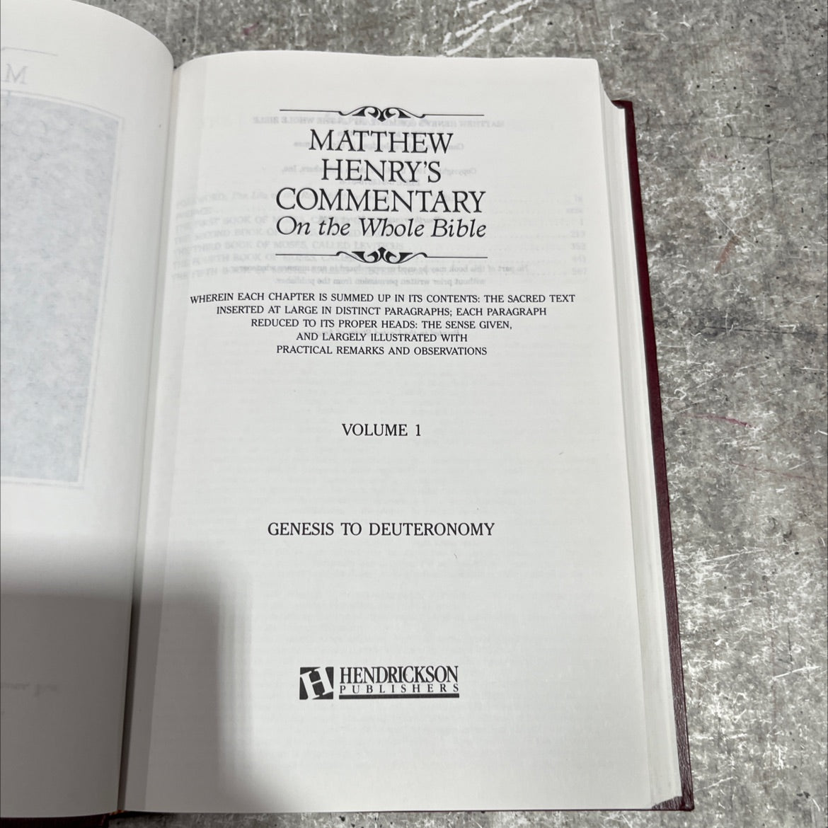 holy bible matthew henry's commentary on the whole bible volume 1 genesis to deuteronomy book, by matthew henry, 1996 image 2