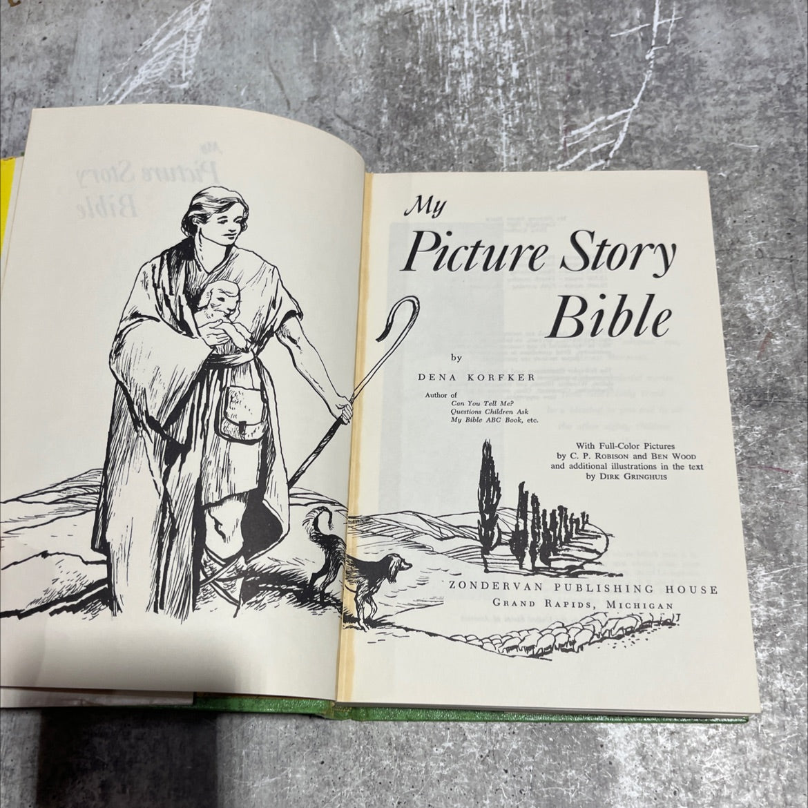 holy bible my picture story bible book, by dena korfker, 1964 Hardcover image 2