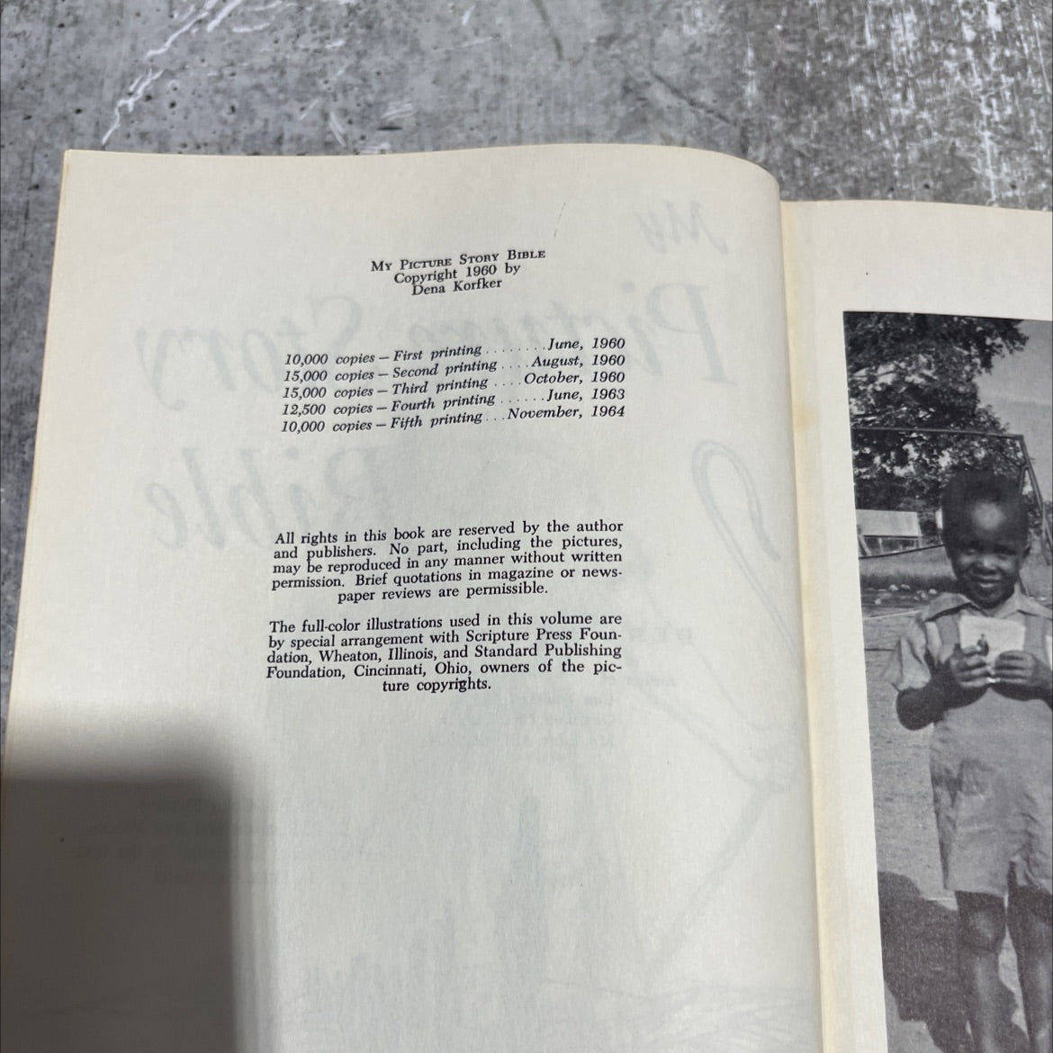 holy bible my picture story bible book, by dena korfker, 1964 Hardcover image 3