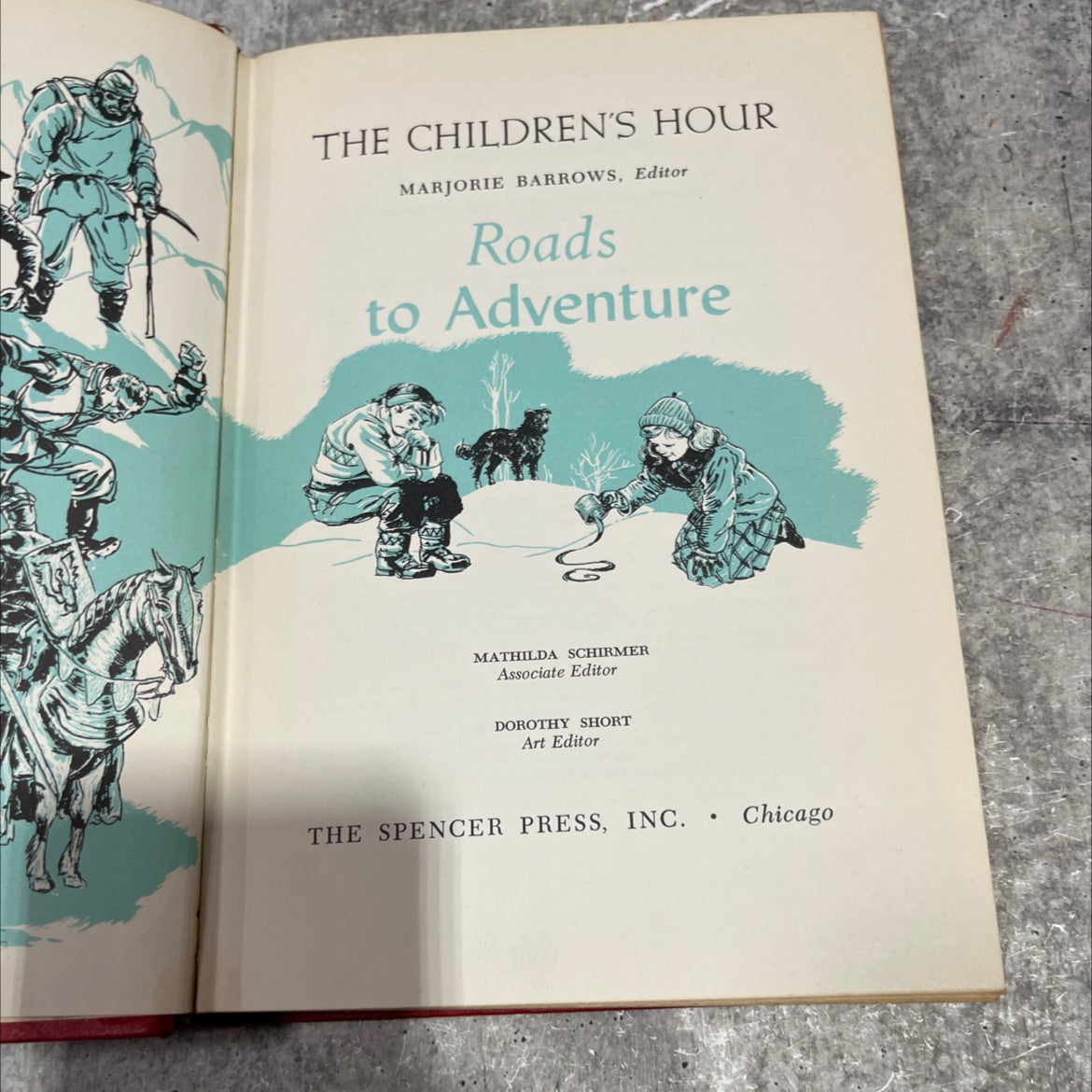 the children's hour book, by marjorie barrows, 1954 Hardcover image 2