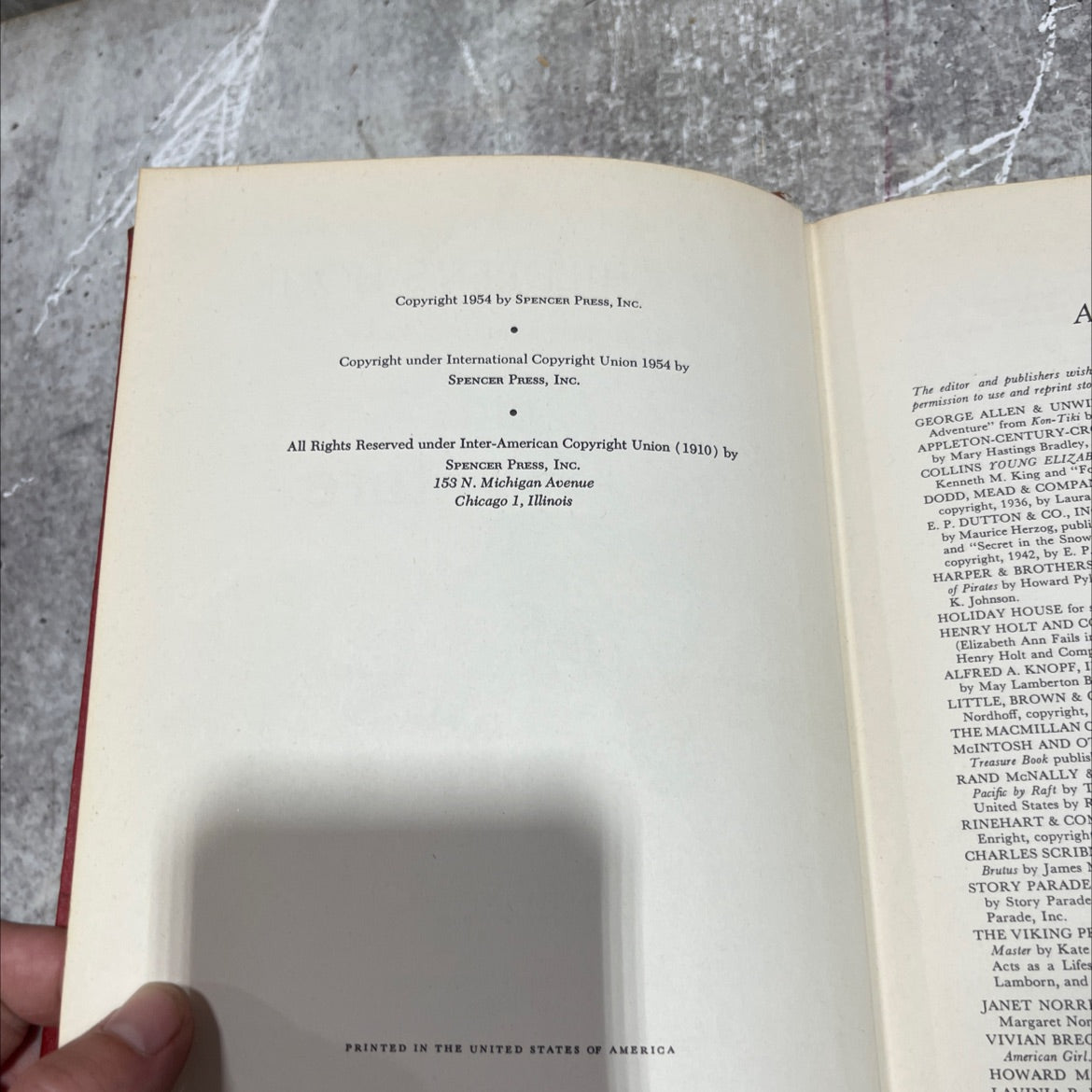 the children's hour book, by marjorie barrows, 1954 Hardcover image 3