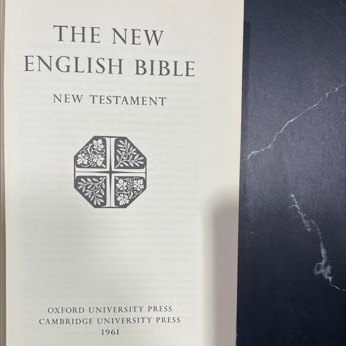 holy bible new testament book, by unknown, 1961 Hardcover image 2