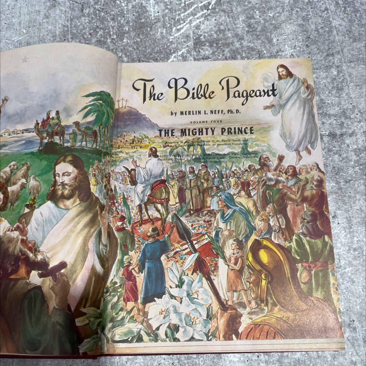 holy bible pageant, volume four, the mighty prince book, by merlin l. neff, ph. d., 1949 Hardcover image 2