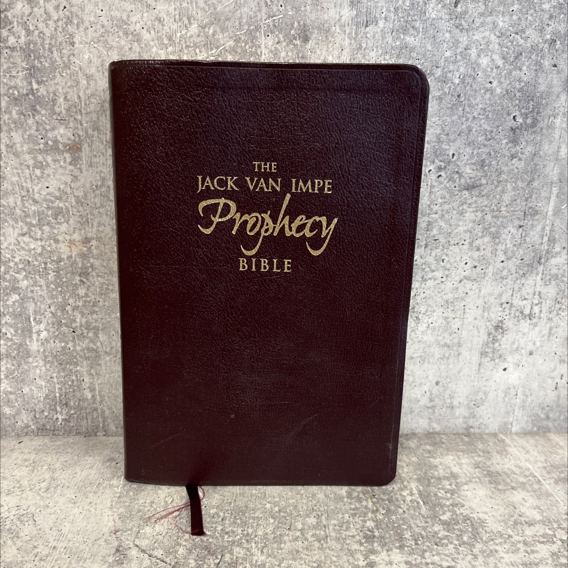 holy bible prophecy edition book, by jack van impe, 1998 Leather image 1