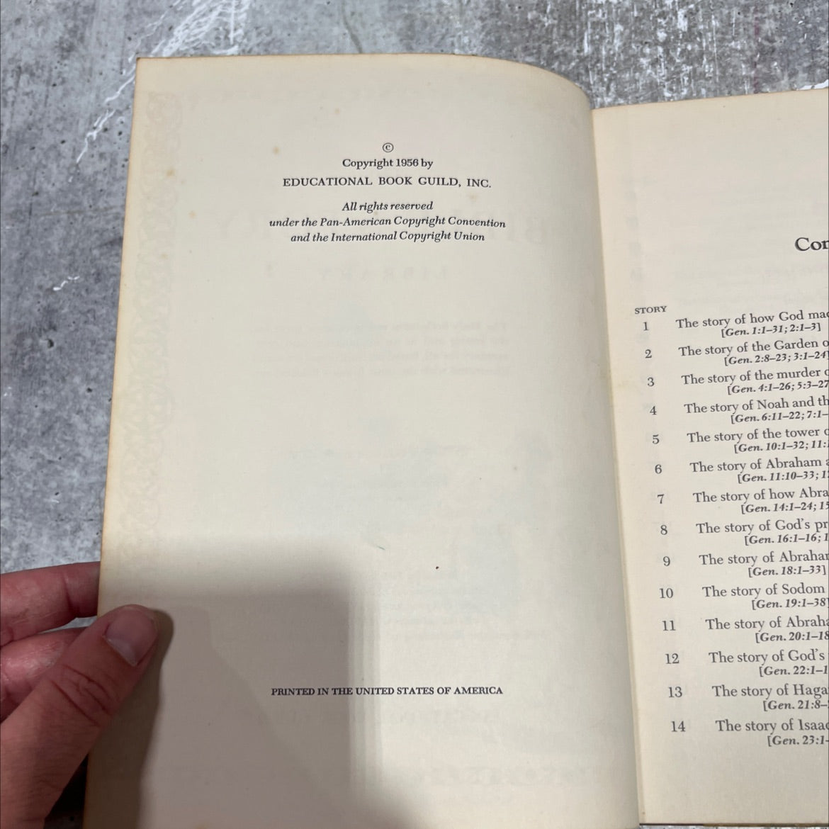 holy bible story library: the story of adam and eve driven from paradise book, by turner hodges, 1956 Hardcover image 3