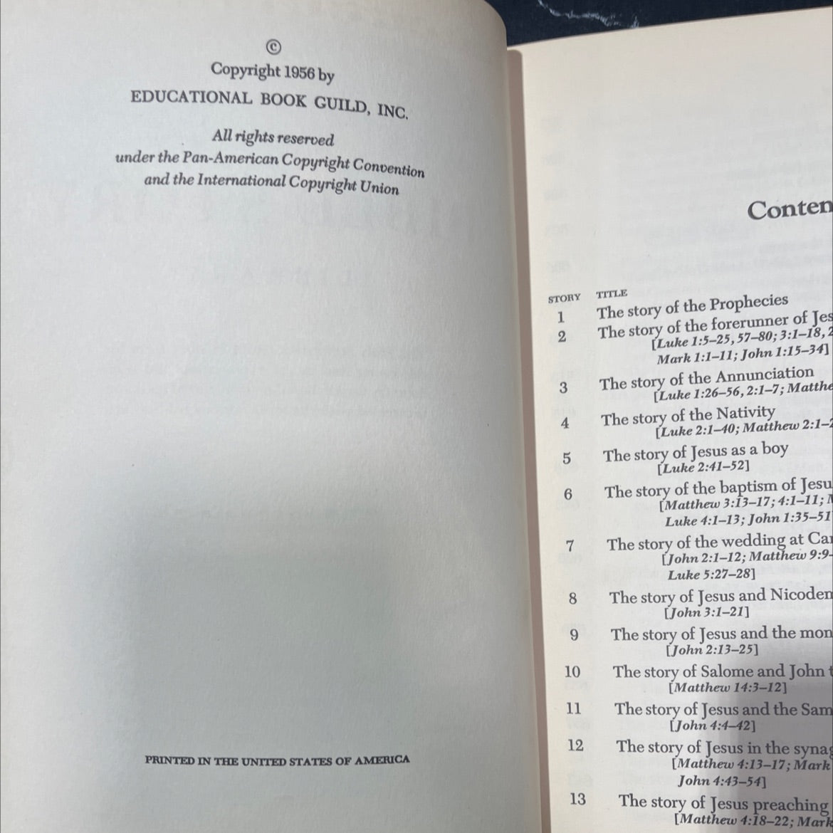 holy bible story library the life of christ and the christian church book, by turner hodges, 1956 Hardcover image 3