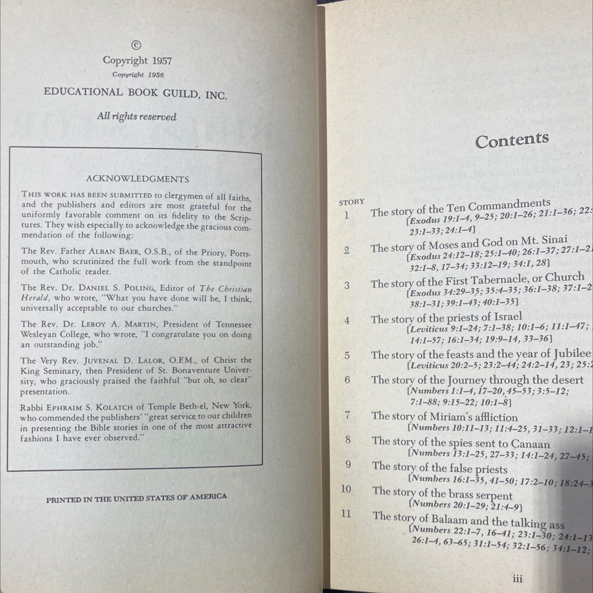 holy bible story library volume ii from the exodus to the reign of david book, by turner hodges, 1957 Hardcover image 3