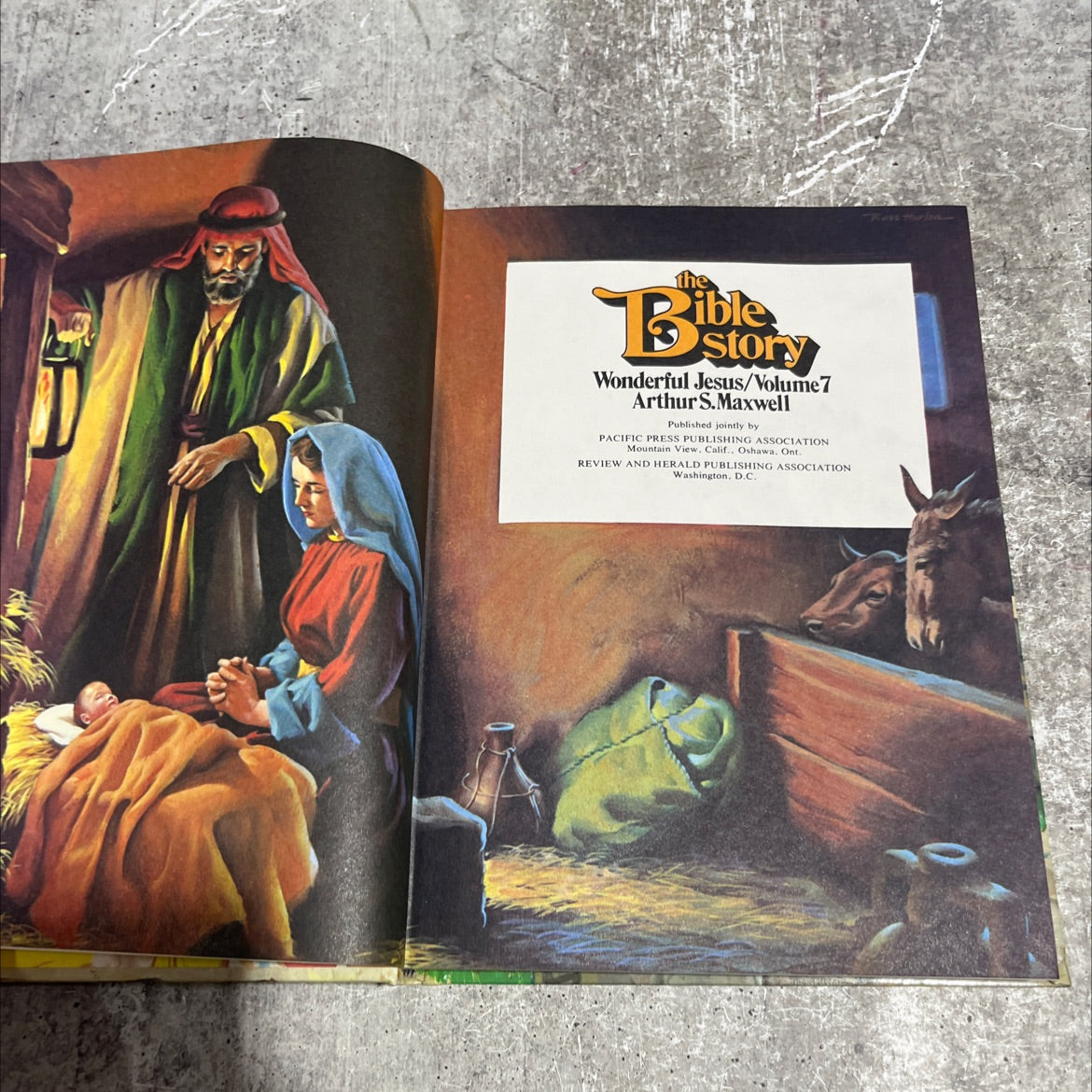 holy bible story wonderful jesus/volume7 book, by arthur s.maxwell, 1975 Hardcover image 2