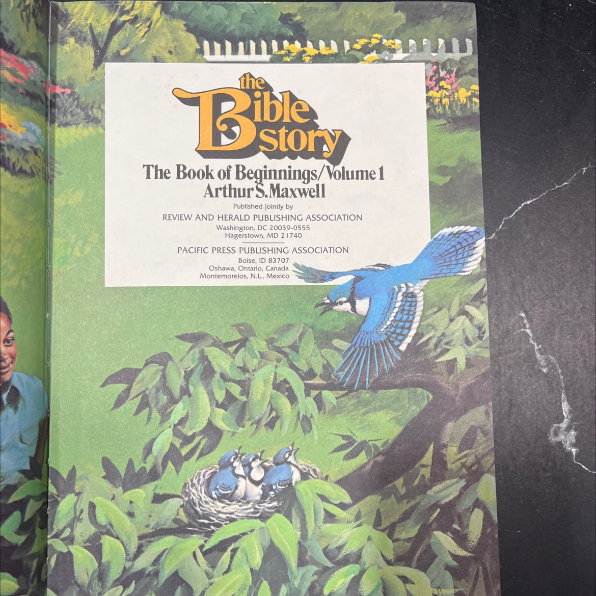 holy bible the book of beginnings volume 1 book, by arthur s. maxwell, 1975 Hardcover image 2