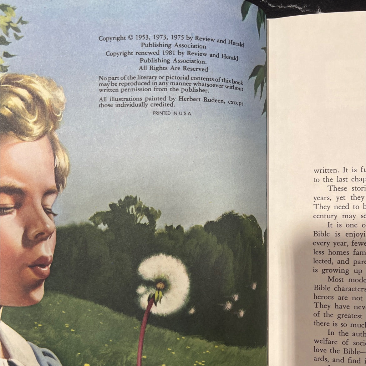 holy bible the book of beginnings volume 1 book, by arthur s. maxwell, 1975 Hardcover image 3