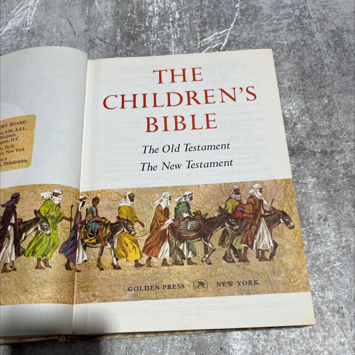 holy bible the children's bible the old testament the new testament book, by S.M. Scripture, 1965 Hardcover image 2
