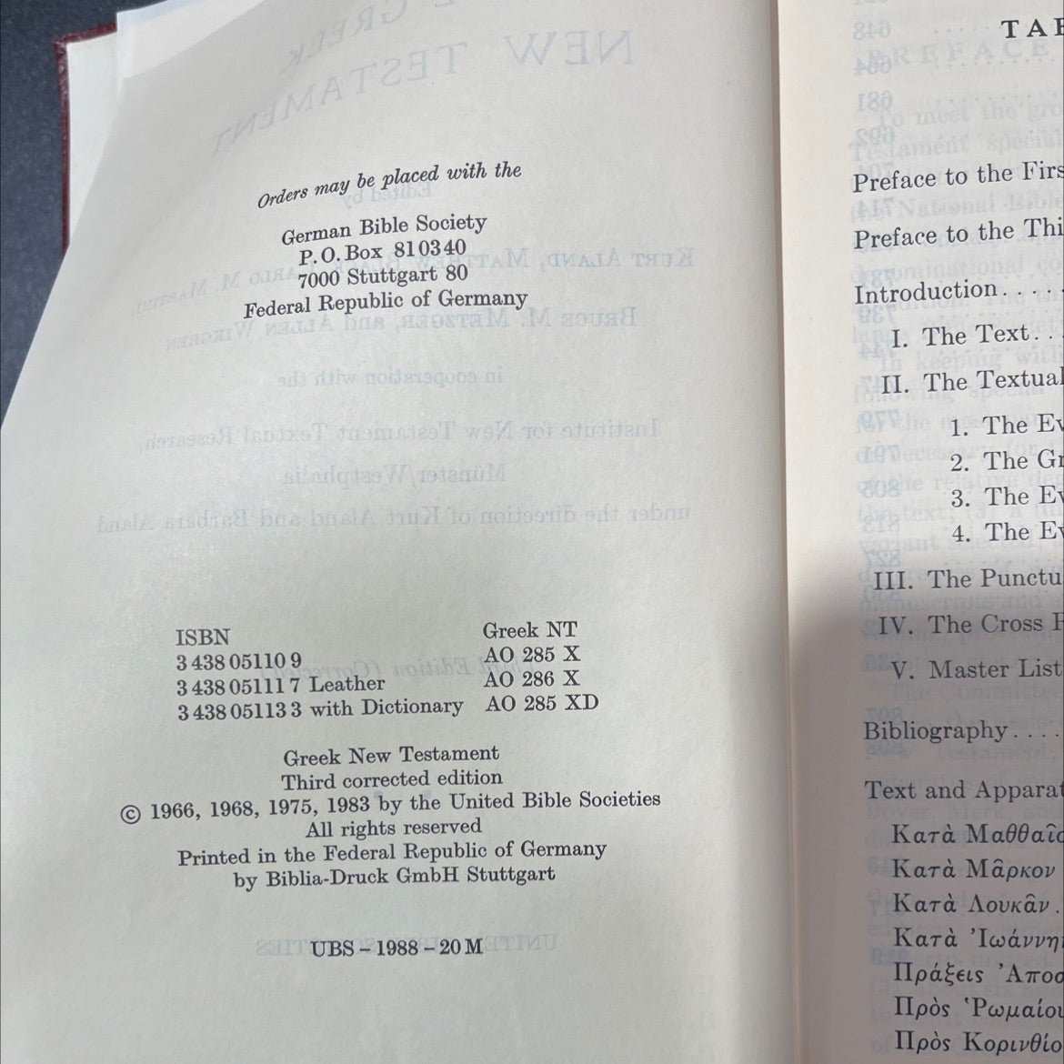 holy bible the greek new testament book, by kurt aland, matthew black, carlo m. martini, bruce m. metzger, allen image 3