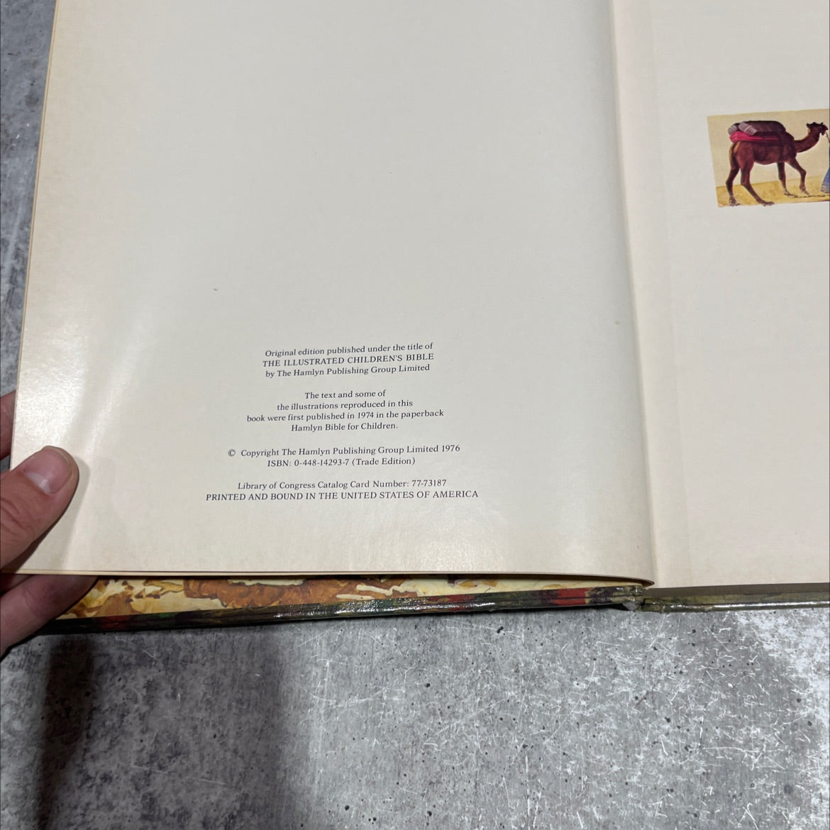 holy bible the illustrated children's bible book, by David Christie-Murray, 1976 Hardcover image 3