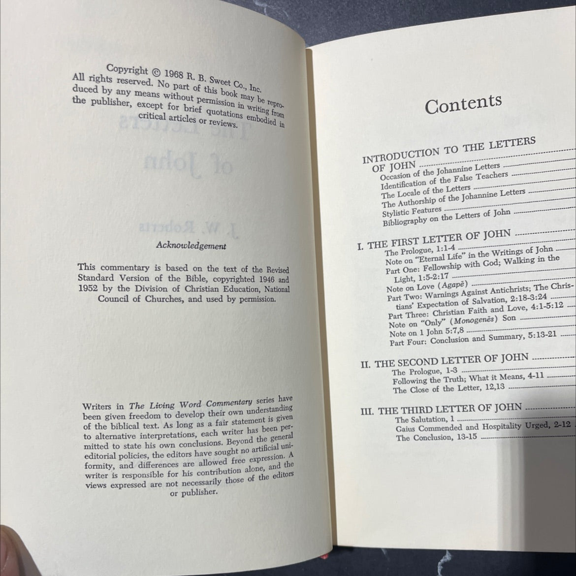 holy bible the letters of john j. w. roberts ii book, by John J. W. Roberts, 1968 Hardcover image 3