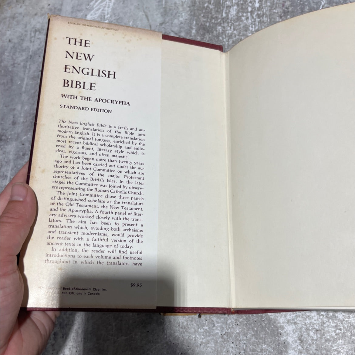 holy bible the new english bible with the apocrypha book, by unknown, 1970 Hardcover image 4