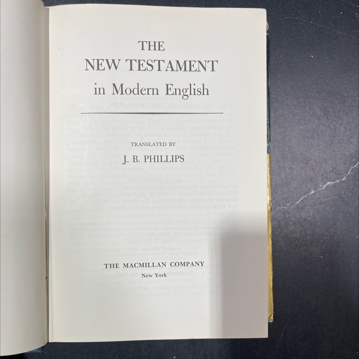 holy bible the new testament in modern english book, by j. b. phillips, 1958 Hardcover image 2