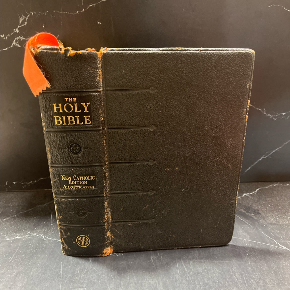 holy bible the old testament confraternity - douay version book, by unknown, 1957 Leather image 1