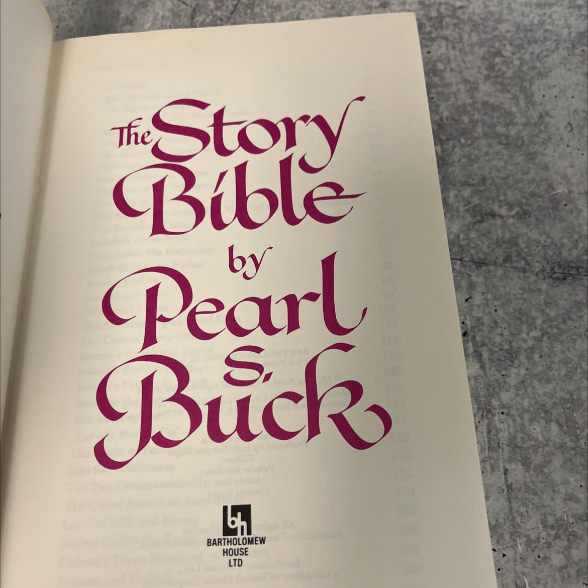 holy bible the story bible book, by pearl s. buck, 1971 Hardcover image 2