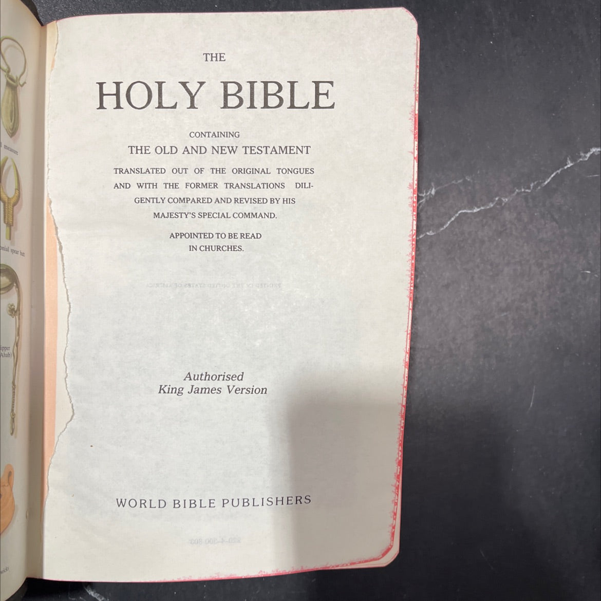holy bible book, by unknown, 1970 Leather image 2