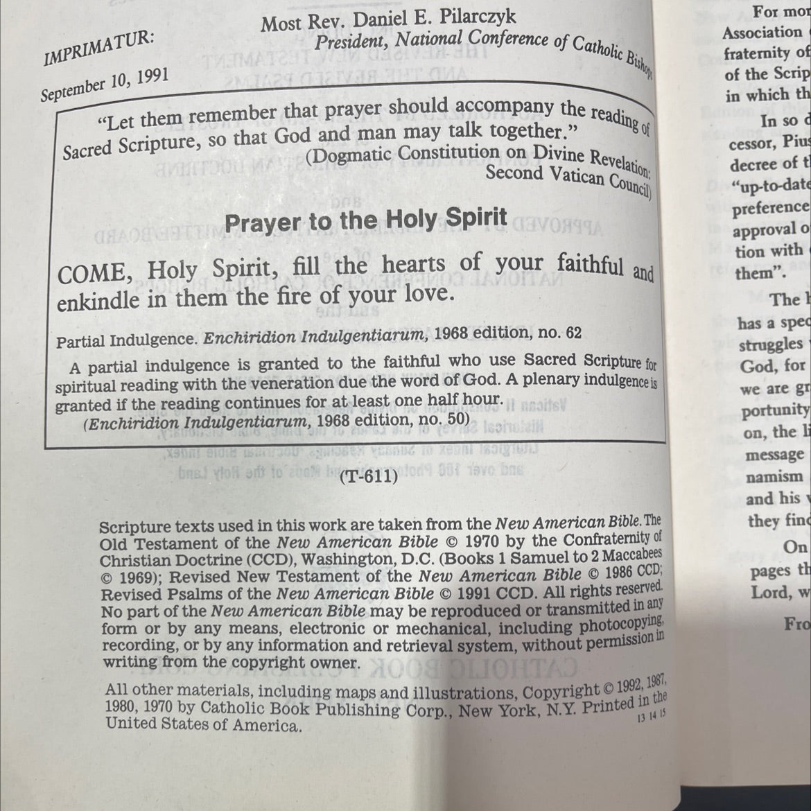 holy bible book, by not stated, 1991 Hardcover image 3
