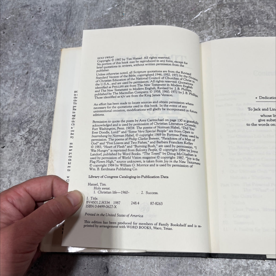 holy sweat book, by Tim Hansel, 1987 Hardcover image 3