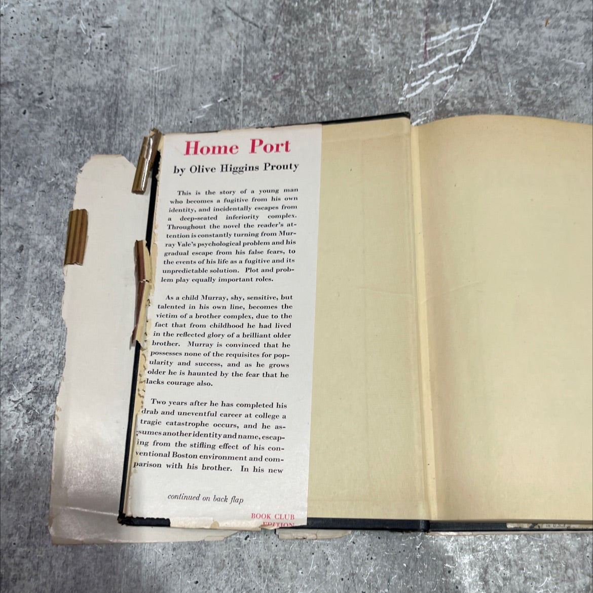 home port book, by olive higgins prouty, 1947 Hardcover image 4