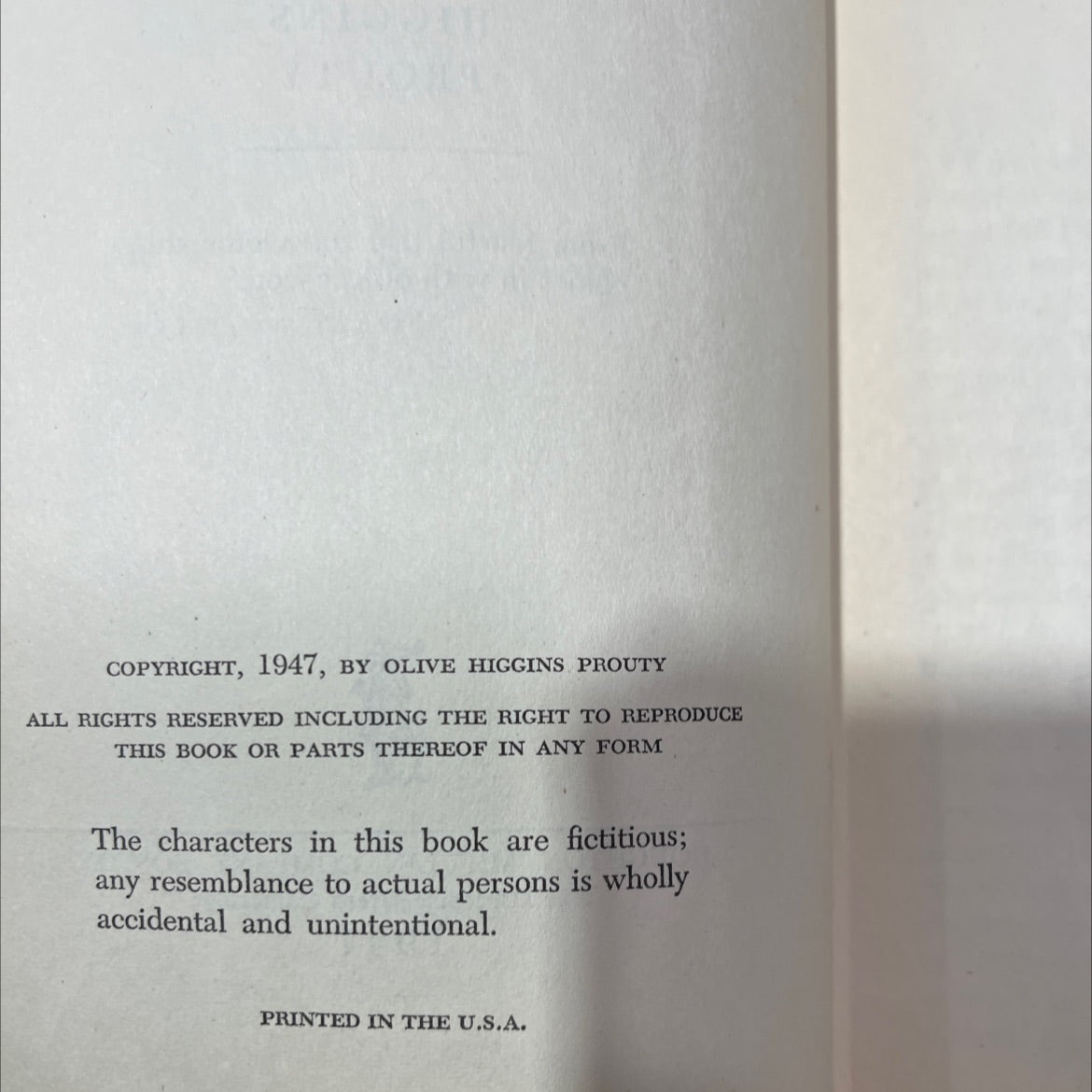 home port book, by olive higgins prouty, 1947 Hardcover, Vintage, Heavily Used image 3