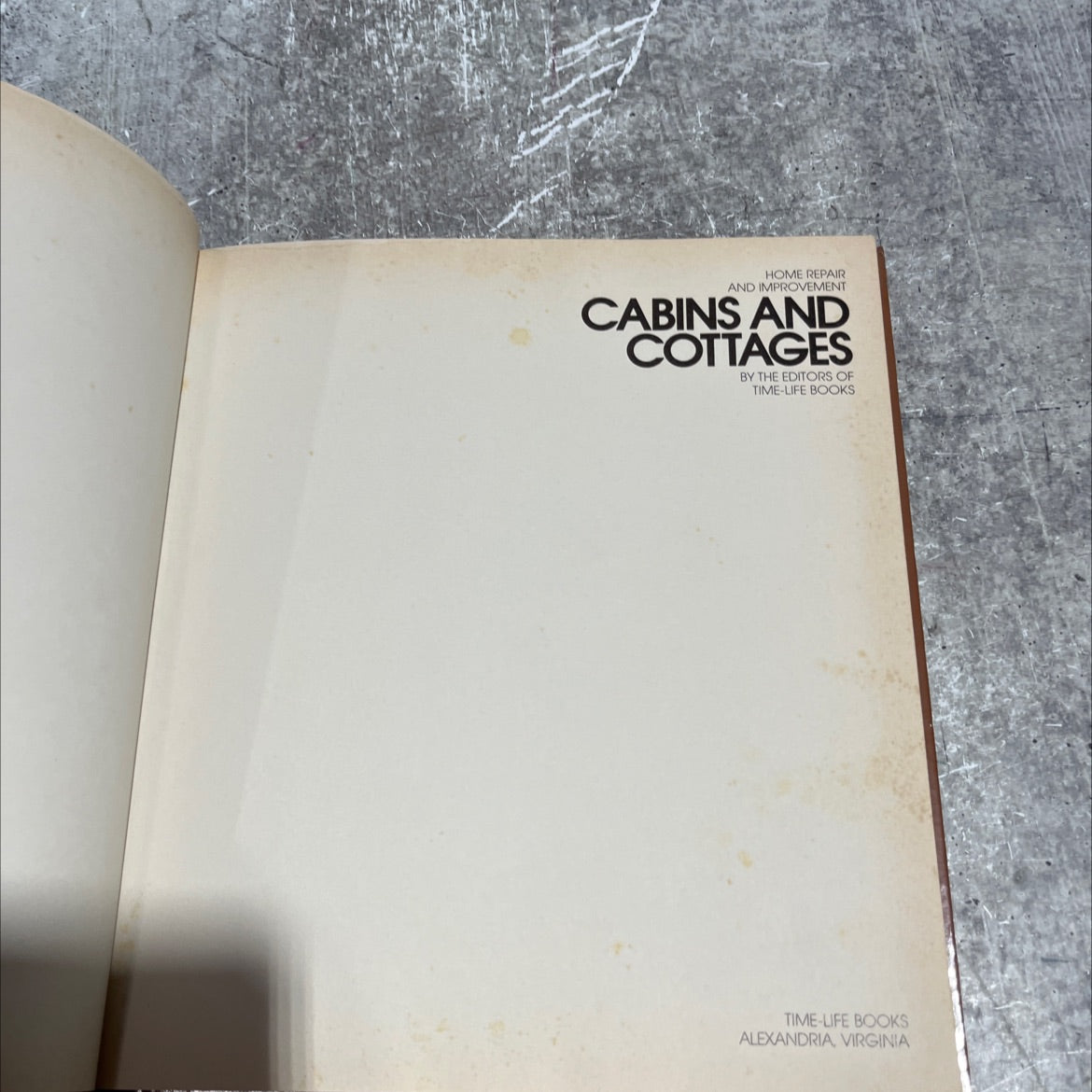 home repair and improvement cabins and cottages book, by editors of time-life books, 1978 Hardcover image 2