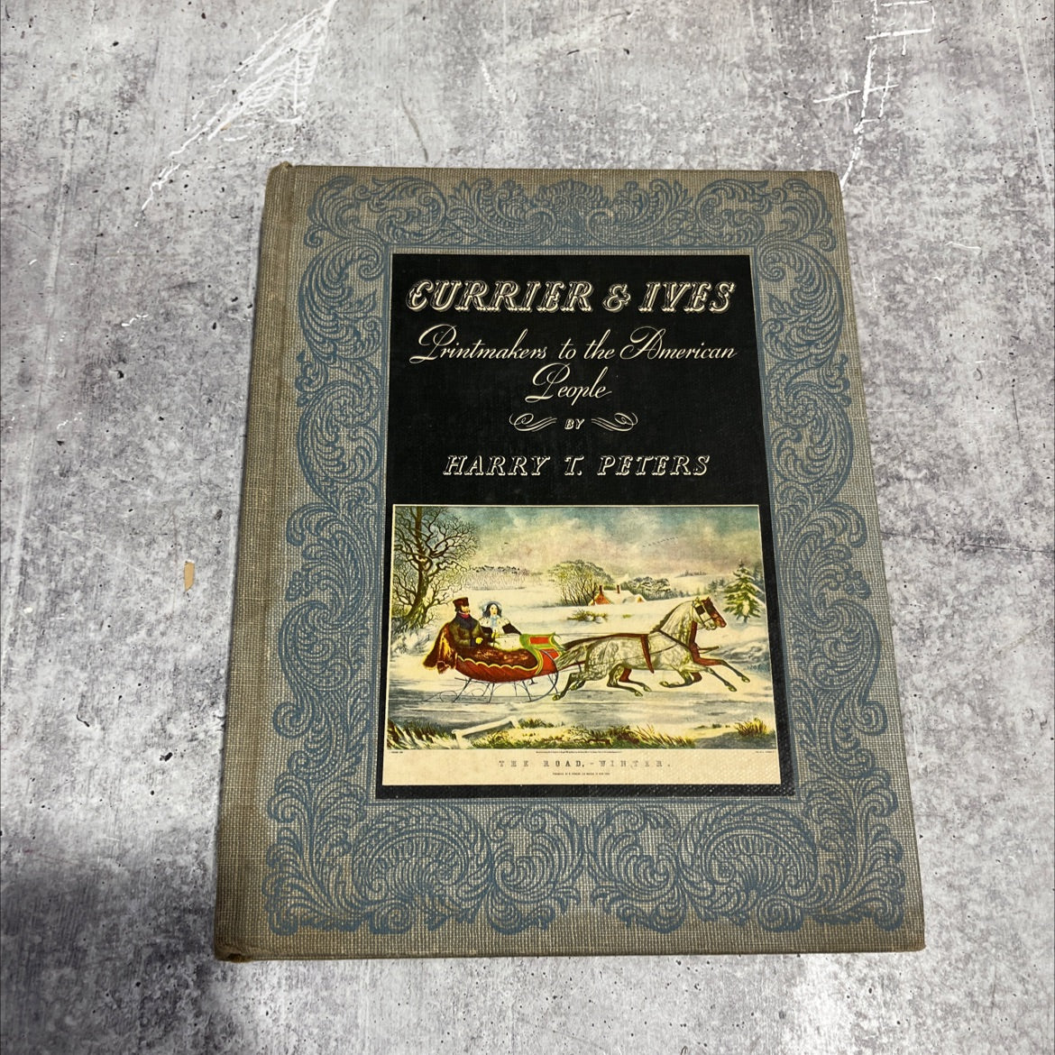 home to thanksgiving. currier & ives printmakers to the american people book, by harry t. peters, 1942 Hardcover image 1