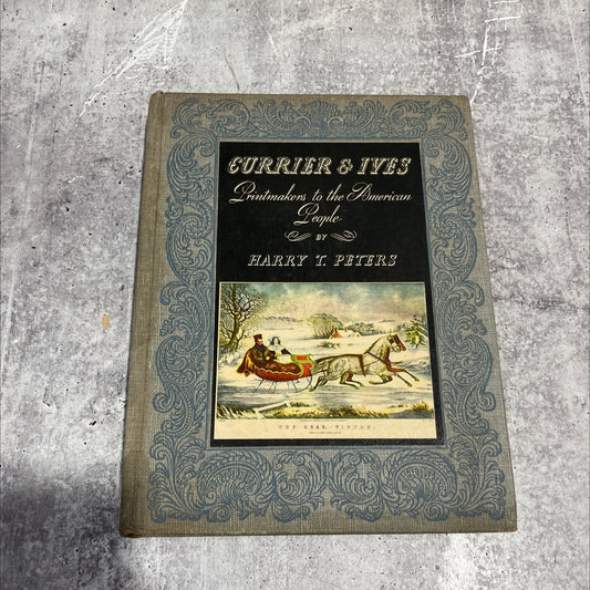 home to thanksgiving. currier & ives printmakers to the american people book, by harry t. peters, 1942 Hardcover image 1